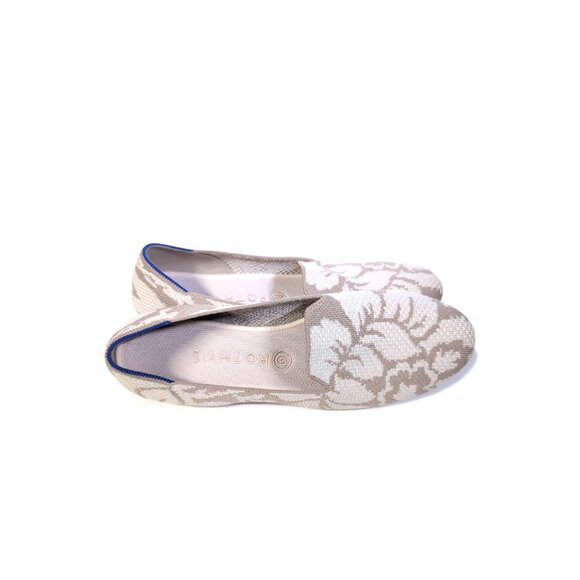 Rothy's Womens Size 10.5 Petal Taupe Floral Round Toe Flats Loafers - Picture 4 of 9